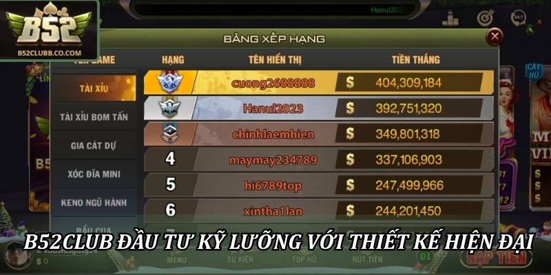 Giới Thiệu B52Club – Cổng Game Bài Quân Sự Đẳng Cấp Quốc Tế 2 B52club đầu tư kỹ lưỡng với thiết kế hiện đại